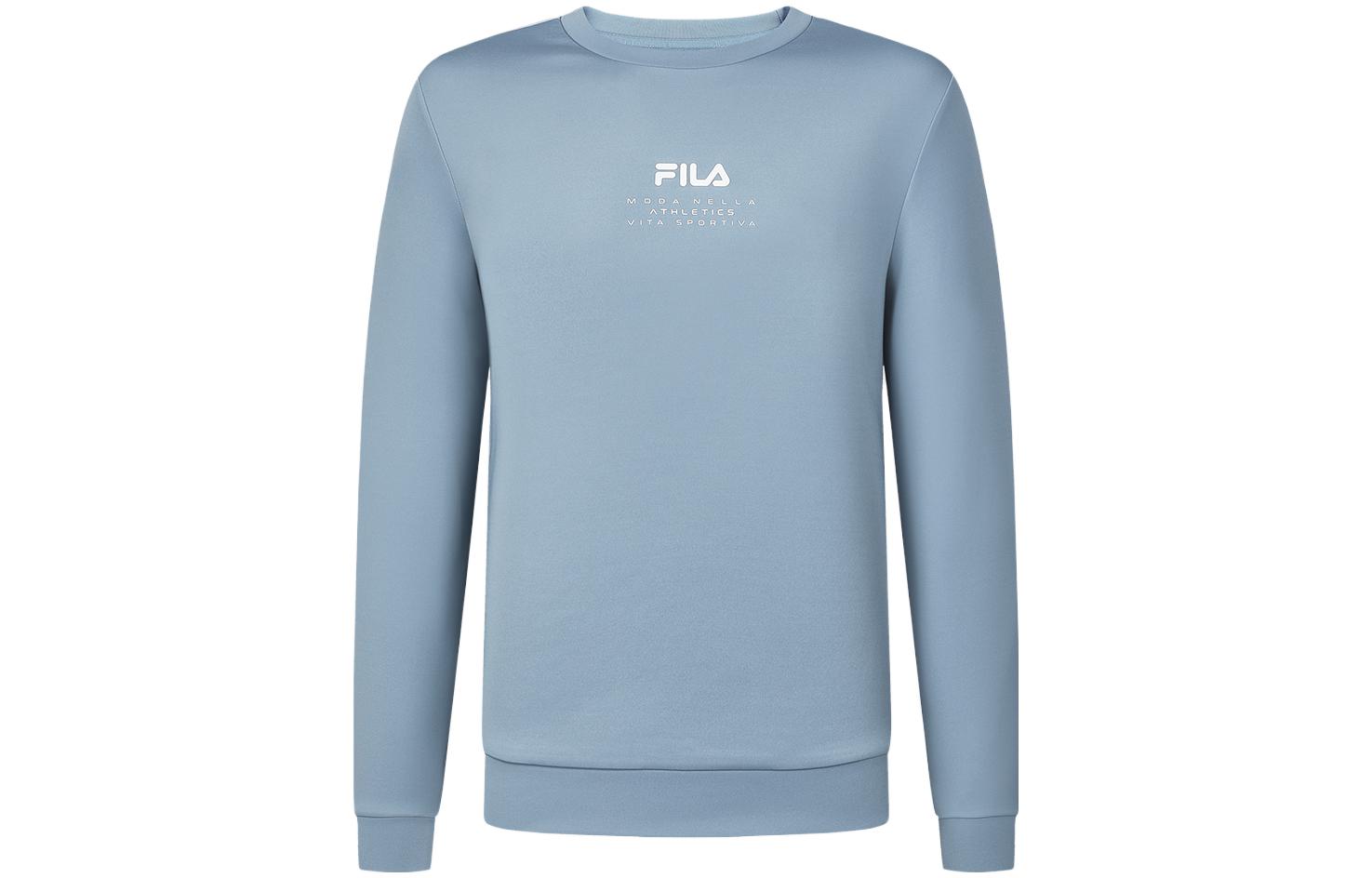 FILA Solid Color Fitness Pullover Sweatshirt Star Gray Blue A11M411206F-BU