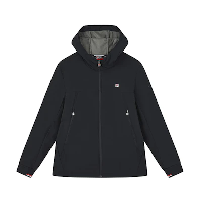 FILA Solid Color Fleece Hoodie Jacket - Stylish and Minimalist Design F11M241703F-NV