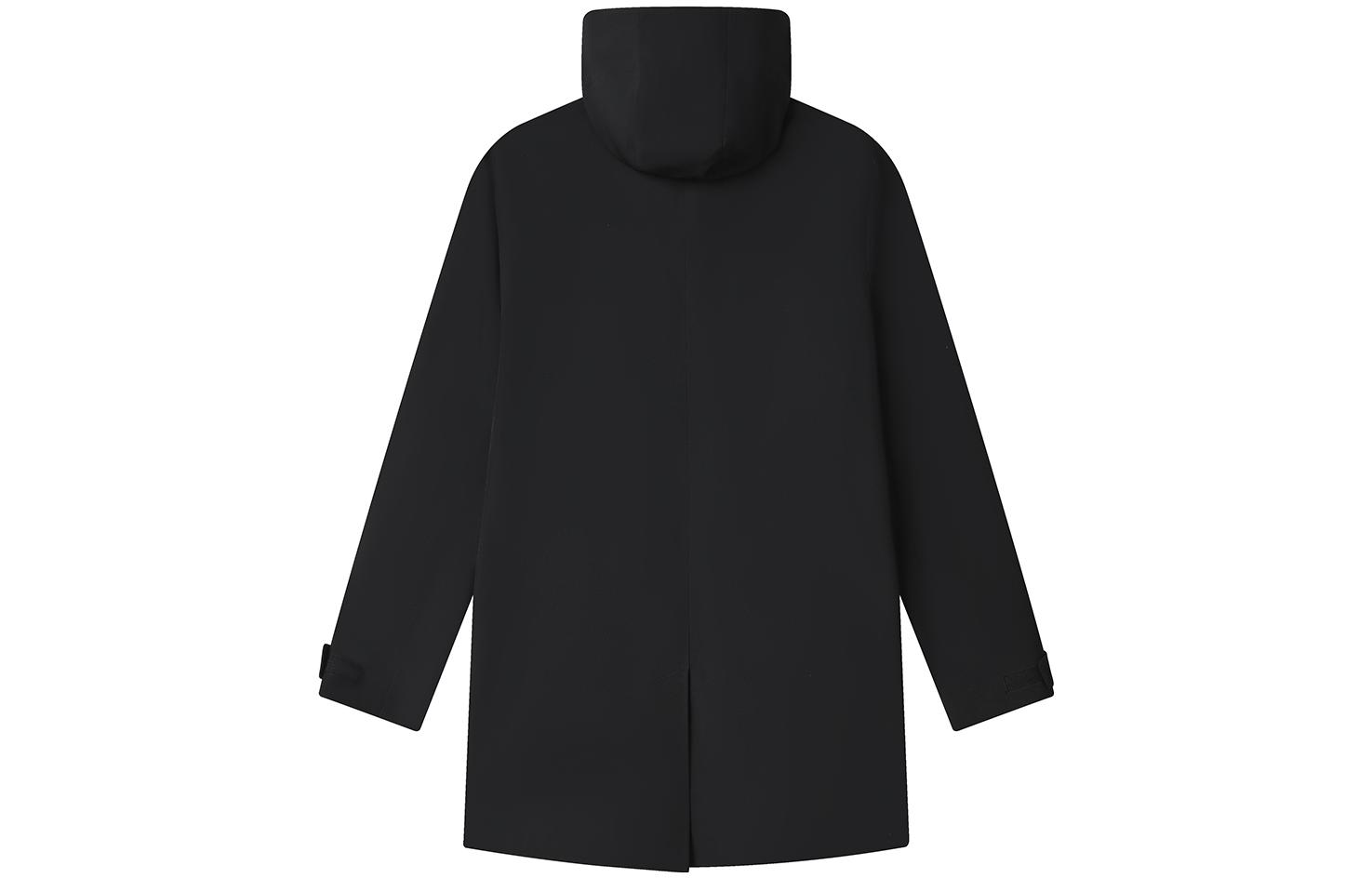 FILA Solid Color Hooded Casual Woven Jacket - Jet Black F11M312703F-BK 圖 3