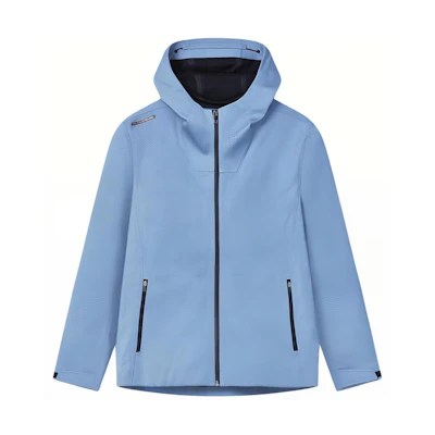 FILA Solid Color Hooded Casual Woven Jacket Dreamy Blue F11M412703F-BU