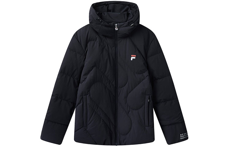 Order FILA Jaket Down Solid Hoodie Warna Biru Legendaris F61M148925FNV