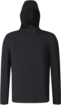 FILA 無地 フード付き スポーツ ジャケット - ディープブラック A11M347707F-BK Order FILA 無地 フード付き スポーツ ジャケット - ディープブラック A11M347707F-BK