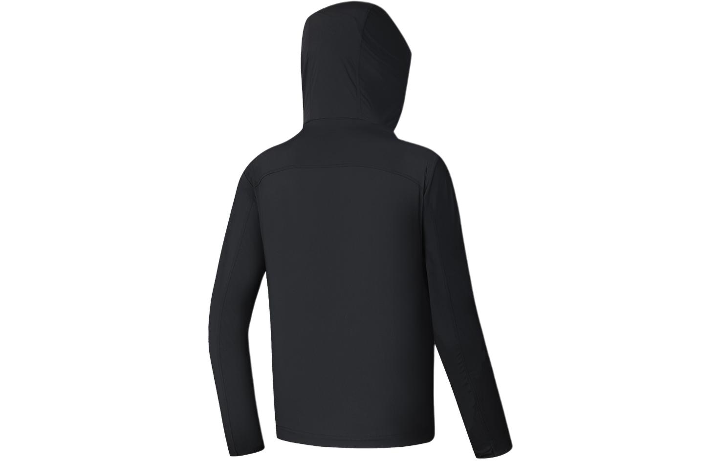 FILA Solid Color Hooded Sports Woven Jacket - Deep Black A11M347707F-BK 圖 3