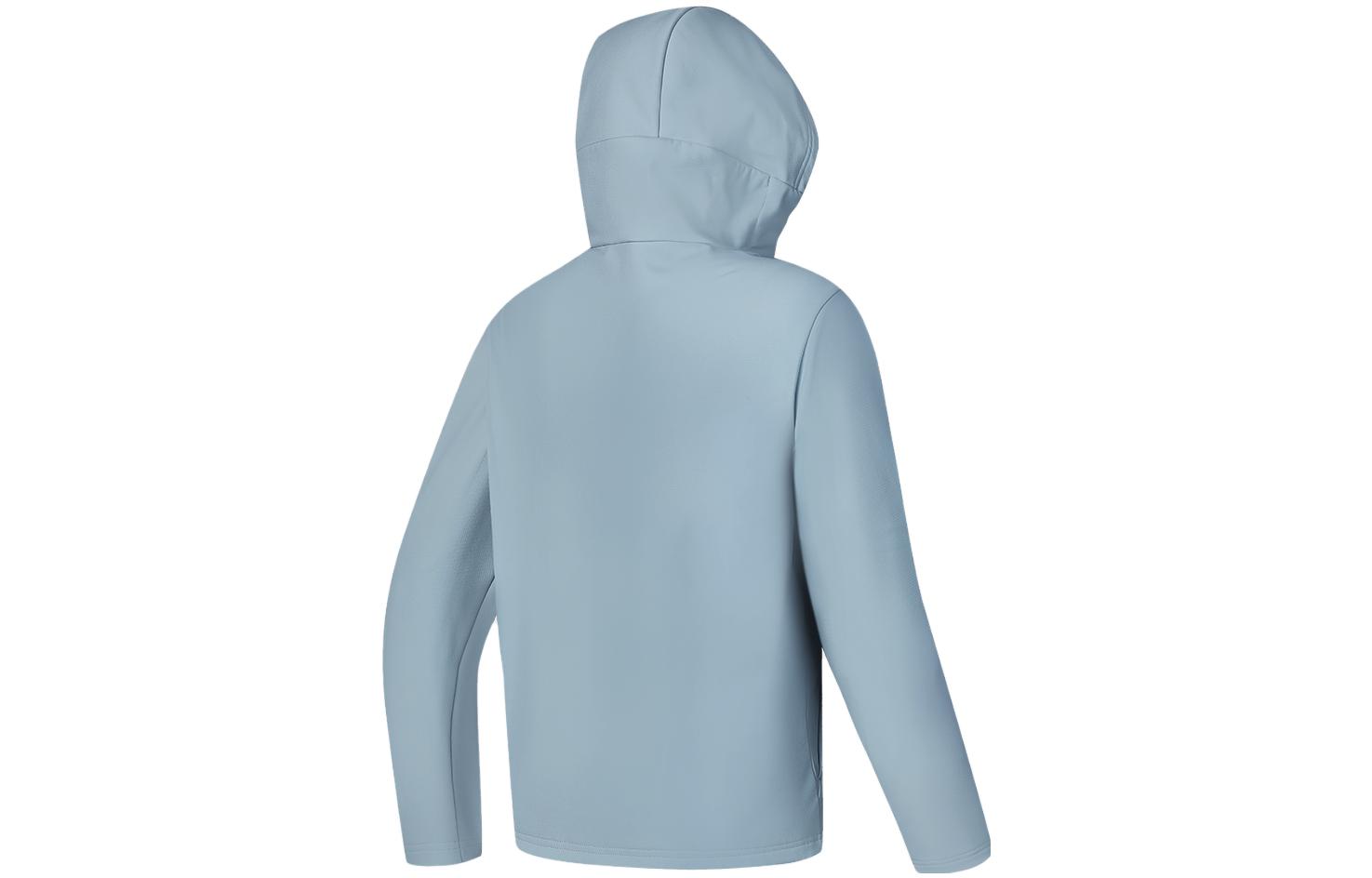 FILA Solid Color Hooded Woven Fitness Jacket Sheer Blue A11M411712F-LB 圖 3