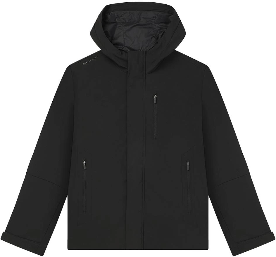 fila-solid-color-hooded-woven-jacket-black-f11-m342702-f-bk