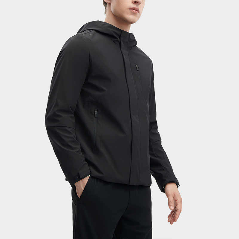 Details for FILA纯色连帽梭织夹克 黑色 F11M342702F-BK