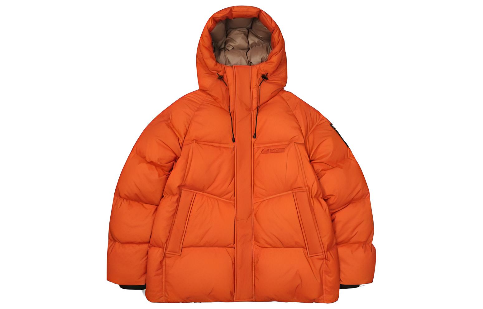 FILA Solid Color Hooded Zip Slim Fit Long Sleeve Down Jacket FS2DJF4132X-BTO