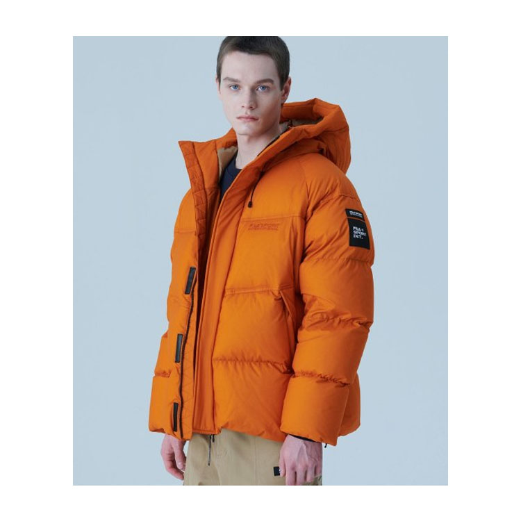 FILA Solid Color Hooded Zip Slim Fit Long Sleeve Down Jacket FS2DJF4132X-BTO 圖 5