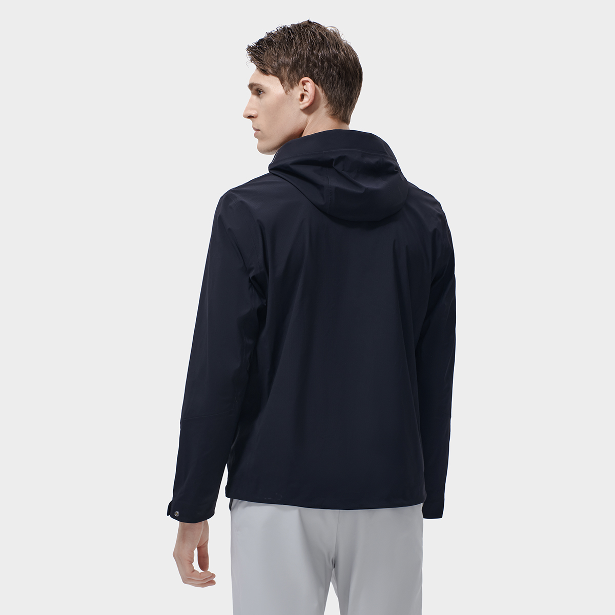 FILA Solid Color Hoodie Business Casual Jacket - Jet Black F11M317701FBK 圖 5