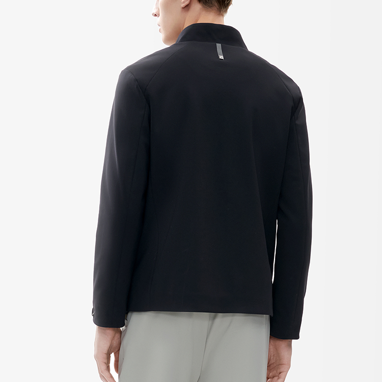 FILA Solid Color Knit Sports Jacket Black F11M212508FBK 圖 6