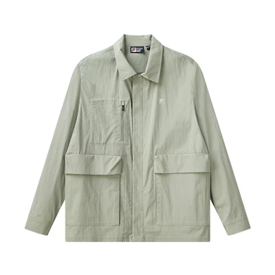 FILA Solid Color Lightweight Jacket with Pocket - Lotus Green F11M118708F-LG