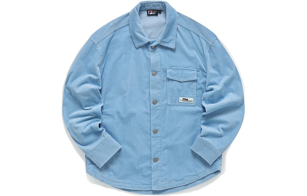FILA Solid Color Logo Patch Polo Jacket Unisex F51U149702F-LB