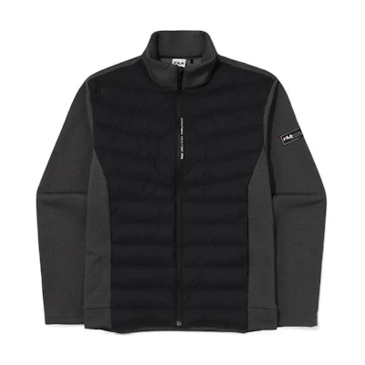 FILA Solid Color Patchwork Sports Jacket - Gray FS2DJE4201M-LML