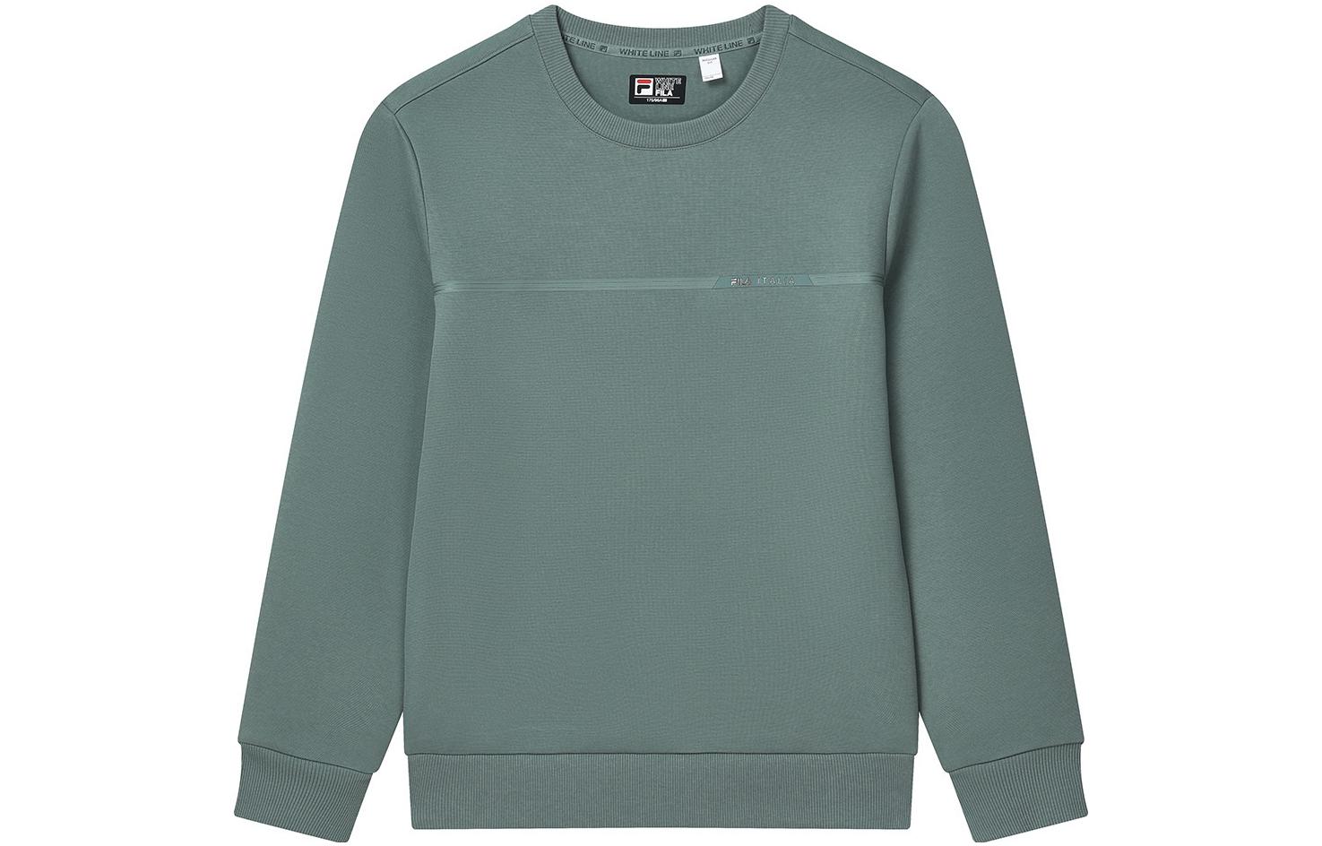 FILA Solid Color Pullover Casual Sweatshirt - Gray F11M247210F-DG