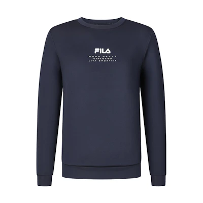 FILA Solid Color Pullover Sweatshirt in Royal Blue A11M411206F-NV