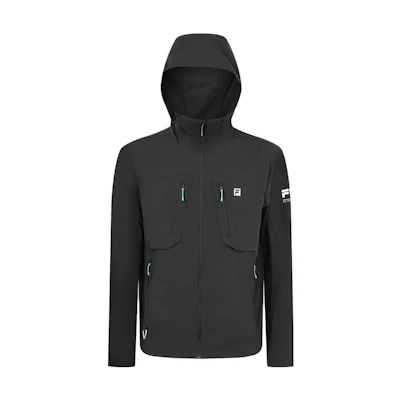 FILA Solid Color Sports Woven Jacket Deep Black A11M337701A-BK