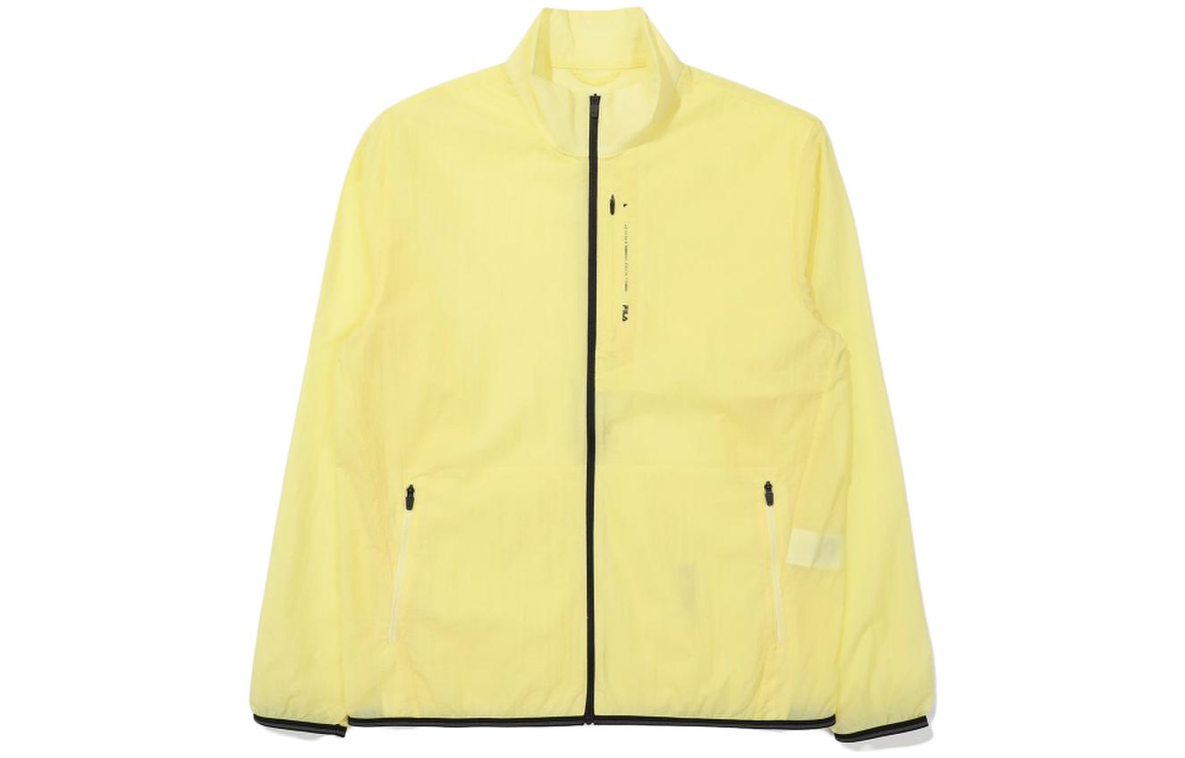 FILA Solid Color Windproof Zip-Up Jacket - Yellow FS2JKE2201X-LYE