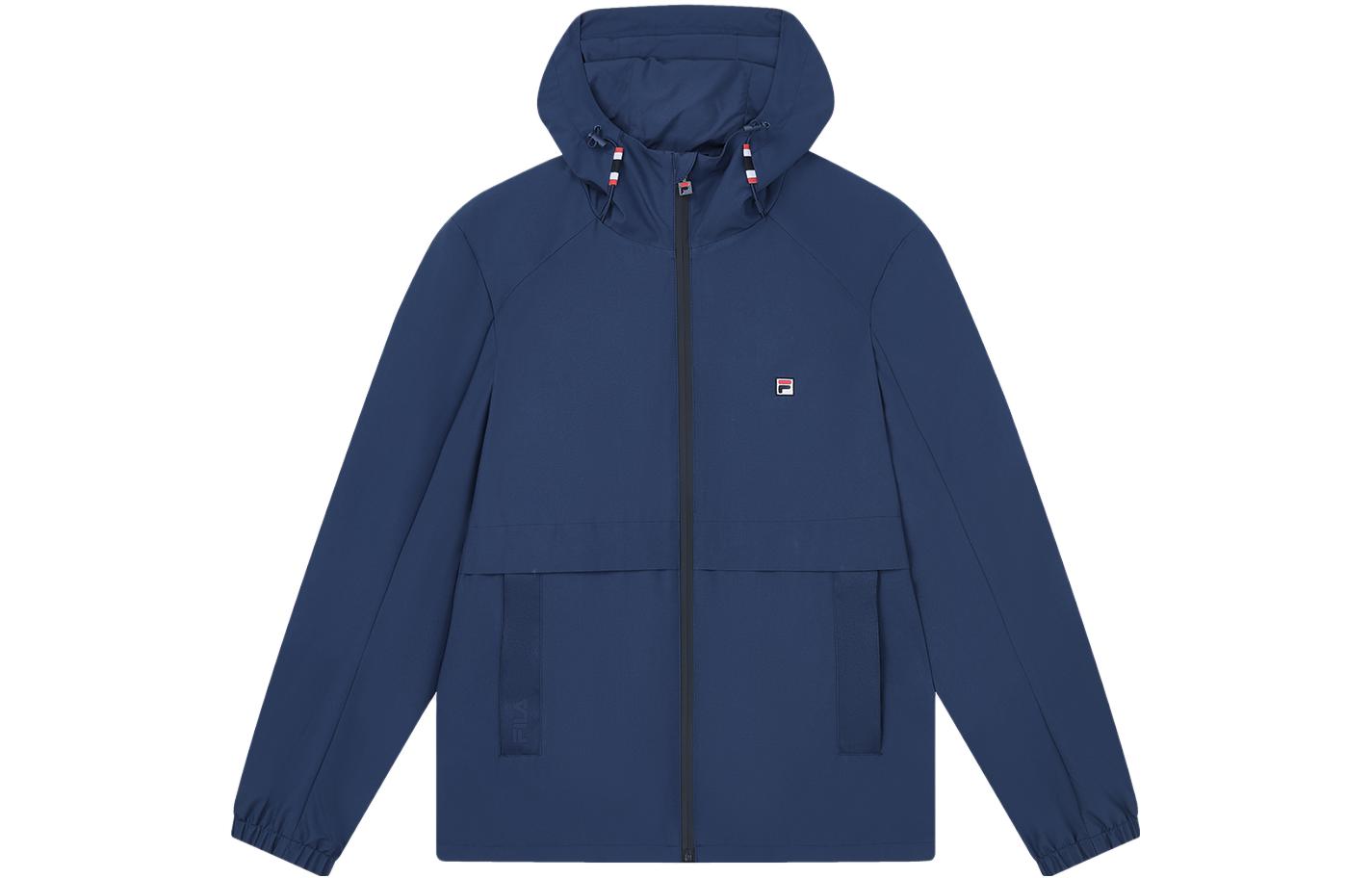 FILA Solid Color Woven Jacket Indigo Blue F11M331702F-DB