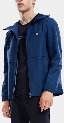 FILA纯色织物夹克靛蓝蓝色 F11M331702F-DB Details for FILA纯色织物夹克靛蓝蓝色 F11M331702F-DB