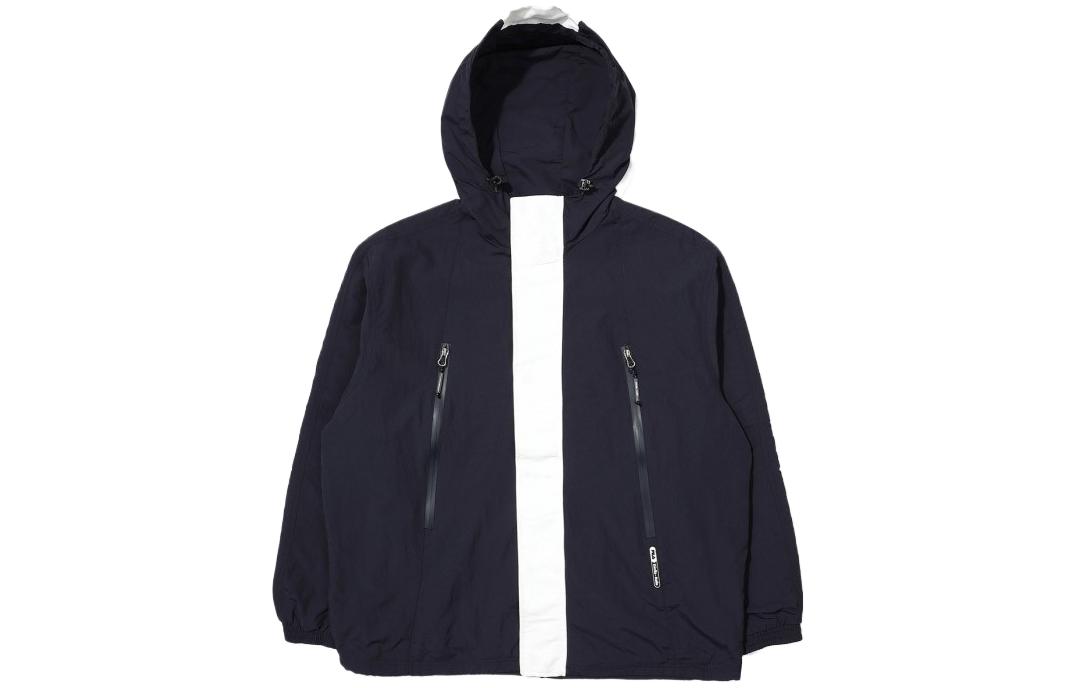 FILA Solid Color Zip-Up Hoodie Jacket Unisex - Dark Blue FS2JKE1181X-INA