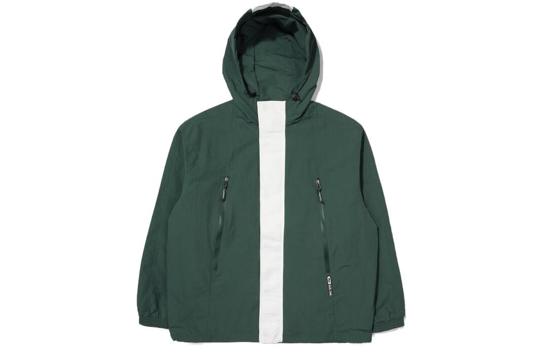 FILA Solid Color Zip-Up Hoodie Jacket Unisex Green FS2JKE1181X-FGR