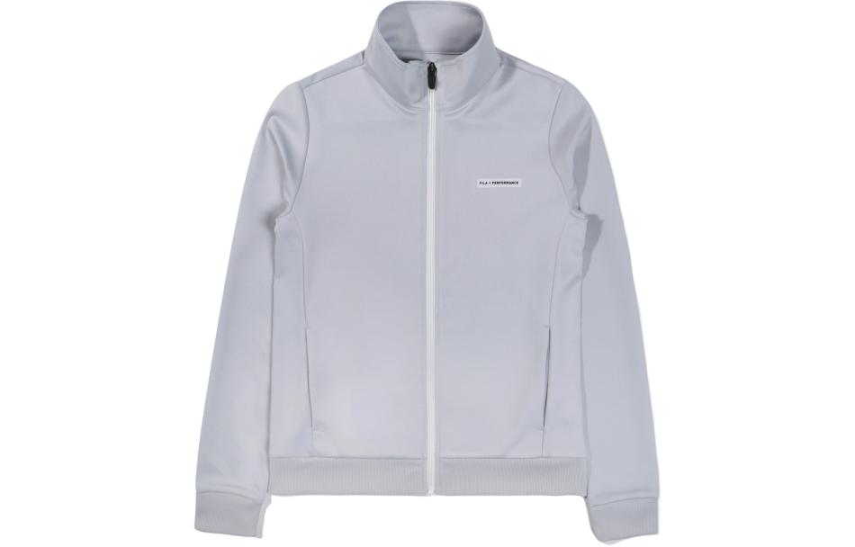 FILA Solid Color Zip-Up Jacket Unisex - Gray FS2FTE1251F-GRY