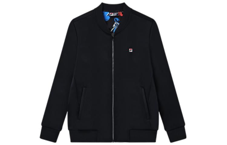 FILA Solid Color Zip-Up Jacket with Logo Patch Print - Legend Blue F51M238508F-NV 圖 2