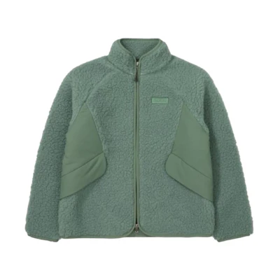 FILA Solid Color Zip-Up Long Sleeve Jacket - Green FS2PLF4171FDMI