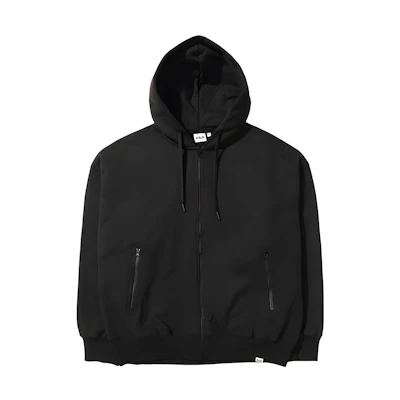FILA Solid Color Zip-Up Sweatshirt Unisex Black FS2FTD4102X-BLK