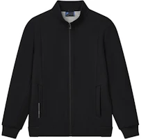 FILA Solid Color Zip-Up Woven Jacket with Stand Collar F11M242707F-BK FILA Solid Color Zip-Up Woven Jacket with Stand Collar F11M242707F-BK