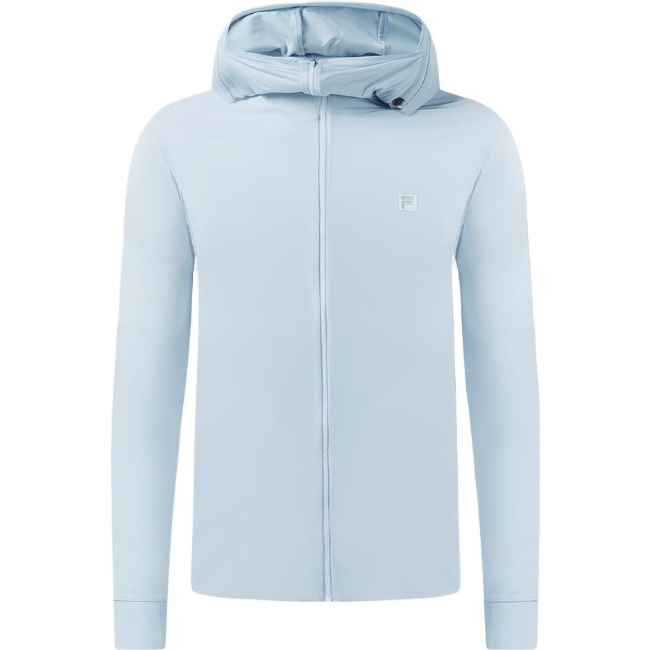 FILA Solid Golf Knit Hoodie Jacket Sky Blue A11M325507F-LB