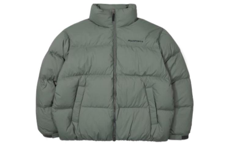 FILA Solid Green Stand Collar Long Sleeve Jacket FE2DJF6102X-DTG 圖 2