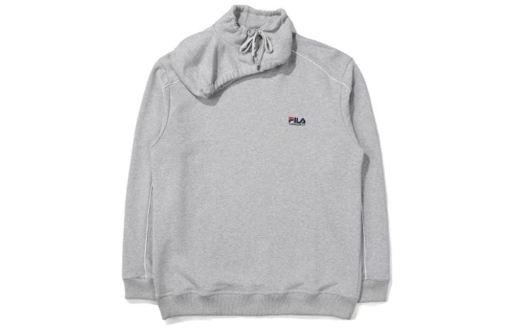 FILA Solid Grey Loose Fit Pullover Hoodie FS2POE1Y03X-GRY
