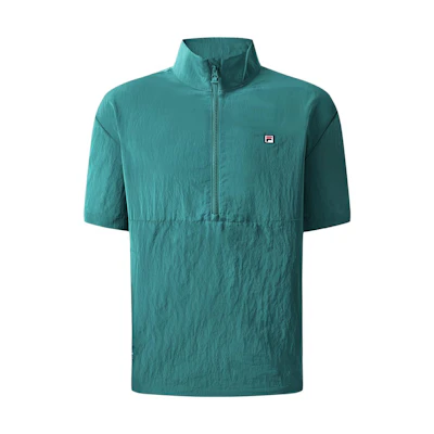 FILA Solid Half-Zip Stand Collar Jacket Strong Polka Dot Green A11M323707F-GN