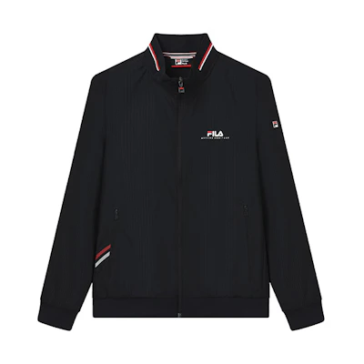 FILA Solid Lightweight Woven Athletic Jacket in Legendary Blue F11M221701FNV