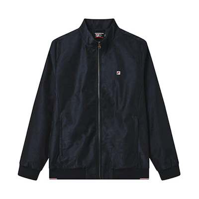 FILA Solid Logo Casual Woven Long-Sleeve Jacket in Legendary Blue F11M241702F-NV