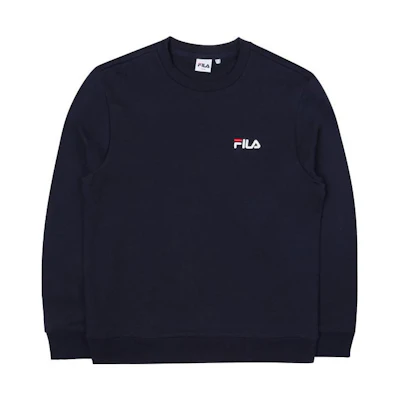 FILA Solid Logo Crewneck Sweatshirt Unisex Dark Navy FS2POC3103X-INA