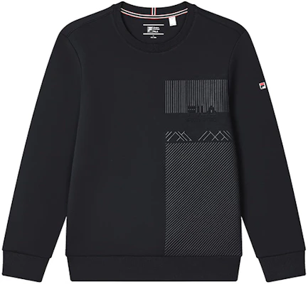 FILA 經典Logo刺繡針織套頭衫 運動衛衣 傳奇藍 F11M311210F-NV Order FILA 經典Logo刺繡針織套頭衫 運動衛衣 傳奇藍 F11M311210F-NV