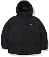 FILA Solid Logo Embroidered Zip-Up Hoodie Jacket Unisex Black FS2DJE4107X-BLK FILA Solid Logo Embroidered Zip-Up Hoodie Jacket Unisex Black FS2DJE4107X-BLK