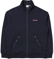 FILA Solid Logo High-Neck Zip-Up Long-Sleeve Jacket Unisex Navy Blue FS2FTE1181X-INA FILA Solid Logo High-Neck Zip-Up Long-Sleeve Jacket Unisex Navy Blue FS2FTE1181X-INA