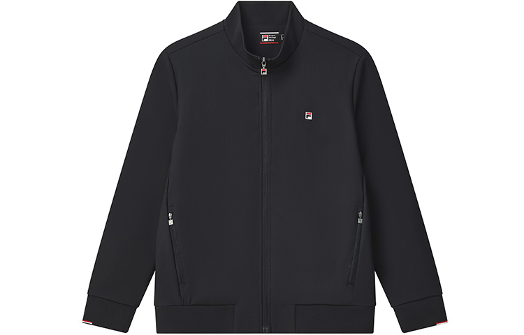 FILA Solid Logo High Neck Zip Jacket in Legendary Blue F11M241504FNV