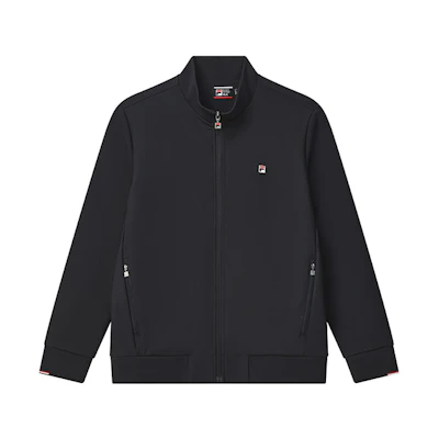 FILA Solid Logo High Neck Zip Jacket in Legendary Blue F11M241504FNV