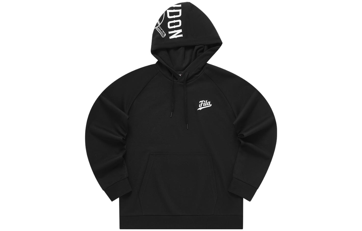 FILA Solid Logo Hoodie - Jet Black T11M332204F-BK