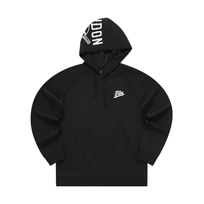 FILA Solid Logo Hoodie - Jet Black T11M332204F-BK