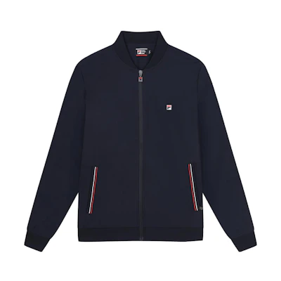 FILA Solid Logo Knit Jacket in Legendary Blue F11M331501ANV