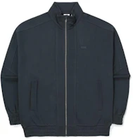 FILA Solid Logo Patch High Neck Jacket Unisex Blue FS2FTE3104X-CGY FILA Solid Logo Patch High Neck Jacket Unisex Blue FS2FTE3104X-CGY