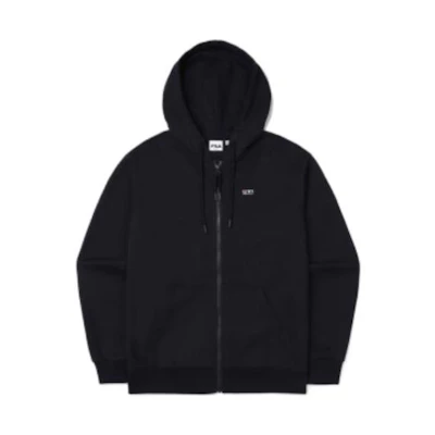 FILA Solid Logo Print Zip-Up Hoodie Jacket Unisex - Dark Blue FS2FTE3101X-INA