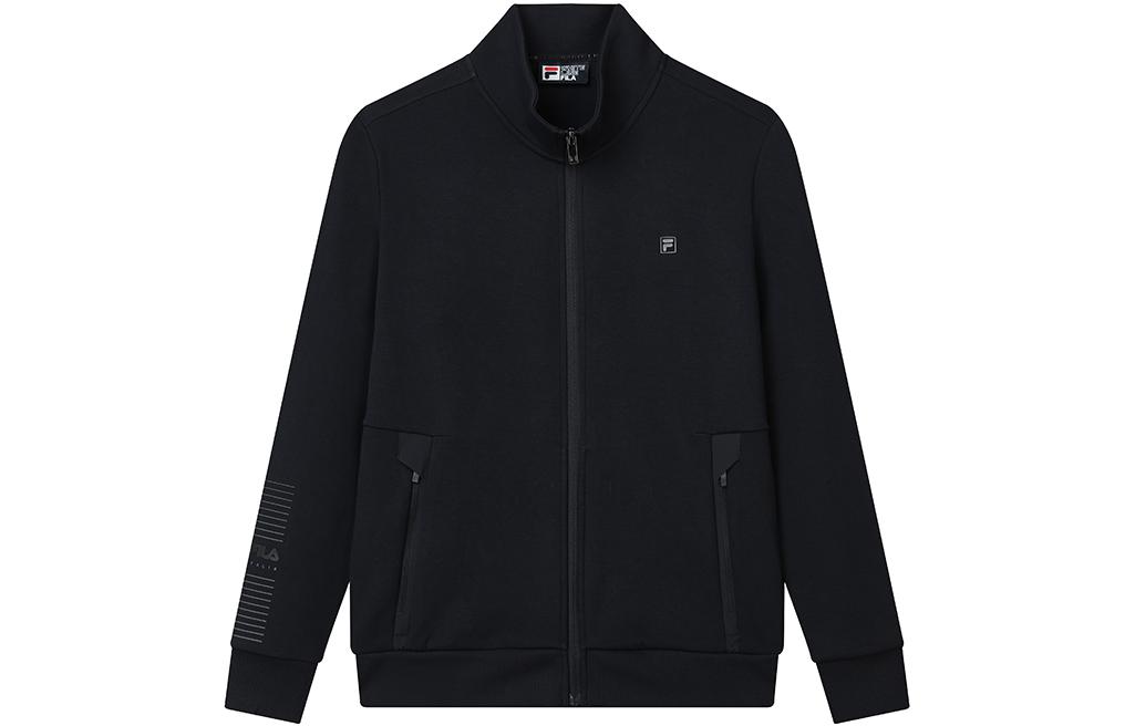 FILA Solid Logo Zip-Up High-Collar Jacket - Navy Blue F11M217502F-NV