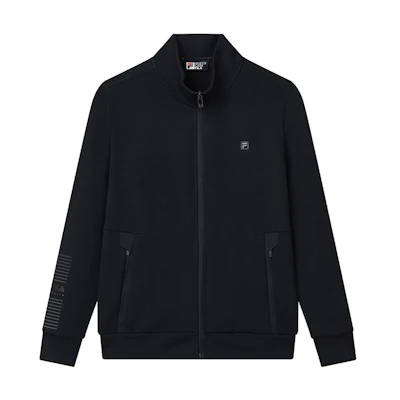 FILA Solid Logo Zip-Up High-Collar Jacket - Navy Blue F11M217502F-NV