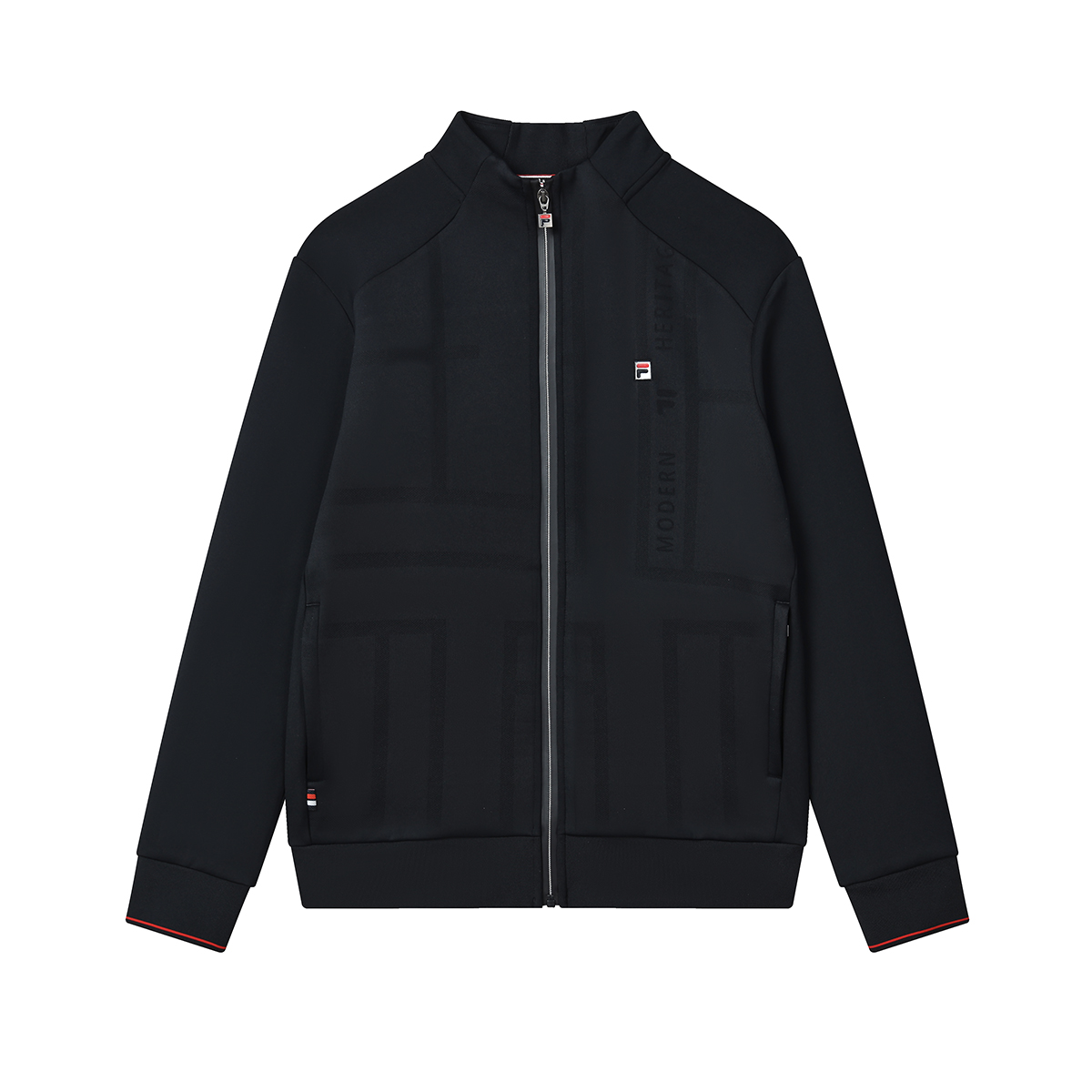 FILA Solid Logo Zip-Up Jacket - Legendary Blue F11M311503FNV